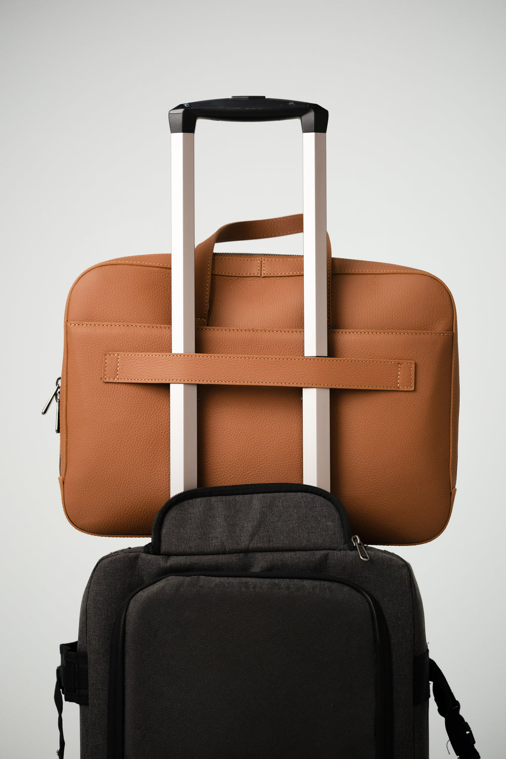 Laptop-Tasche aus Leder – Cognac
