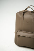 2-in-1 Rucksack-Aktentasche – Taupe