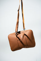 Laptop-Tasche aus Leder – Cognac